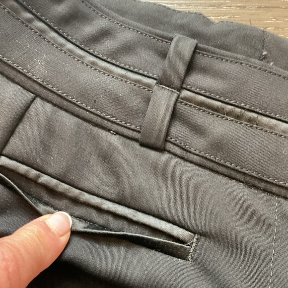 Cambio Elegant Black Wool Trouser  Pants with Satin trim. - Picture 8 of 11